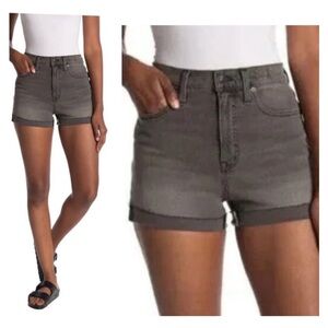 Madewell High Rise Denim Shorts M5774 Gray Slater